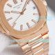 OMF Swiss Replica Patek Philippe Nautilus 5711 White Face 40mm Rose Gold Watch (3)_th.jpg